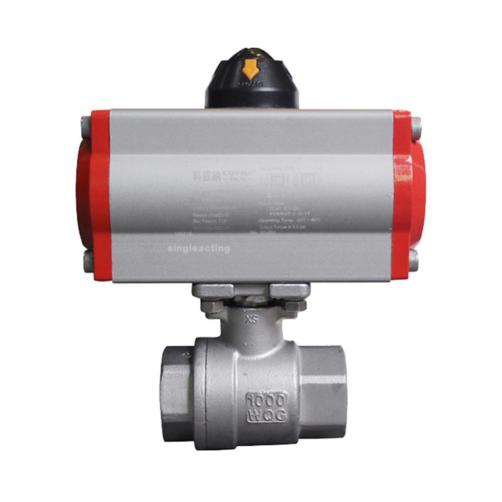 COVNA HK PS Pneumatic Actuator Female Threaded Ball Valve COVNA